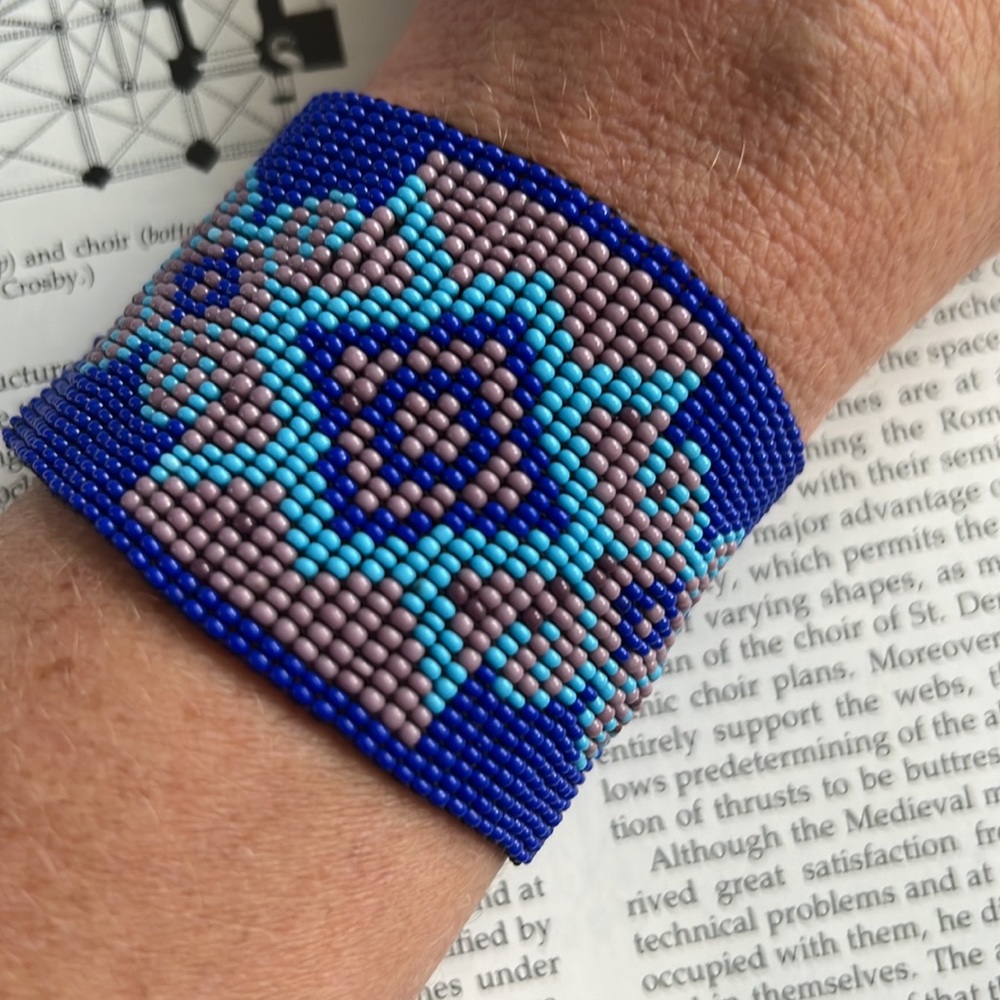 Handmade Loomed Beaded Cuff